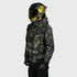 Ride Rich Regency Armoured GP Softshell Hooded Motorcycle Jacket - Woodland Camo