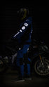 Ride Rich Regency V2 Flow Mesh Armoured GP Softshell Motorcycle Jacket - Blue Size: Small