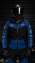 Ride Rich Regency V2 Flow Mesh Armoured GP Softshell Motorcycle Jacket - Blue Size: Small