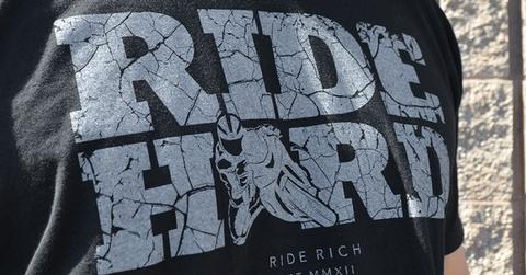 Ride Rich Ride Hard Concrete T Shirt