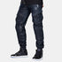 Ride Rich Unit 16 Armoured Denim Cargo Motorcycle Joggers - Raw Indigo