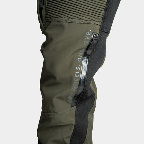 Ride Rich Unit 16 Armoured Motorcycle Joggers - Military Green