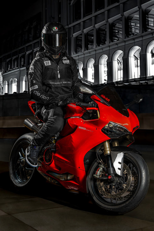 Ride Rich Unit 16 V2 Flow Mesh Armoured Motorcycle Joggers - Black Size: Small