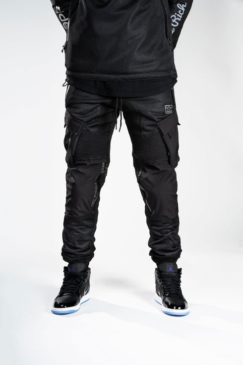 Ride Rich Unit 16 V2 Flow Mesh Armoured Motorcycle Joggers - Black Size: Small