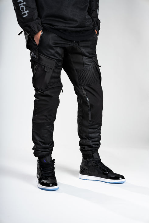 Ride Rich Unit 16 V2 Flow Mesh Armoured Motorcycle Joggers - Black Size: Small