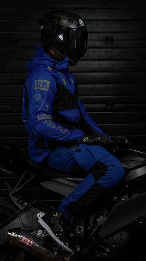 Ride Rich Unit 16 V2 Flow Mesh Armoured Motorcycle Joggers - Blue Size: Small