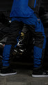 Ride Rich Unit 16 V2 Flow Mesh Armoured Motorcycle Joggers - Blue Size: Small