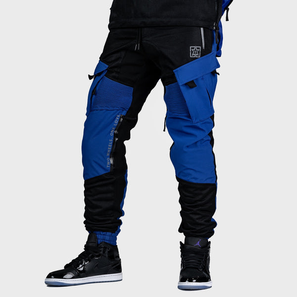 Ride Rich Unit 16 V2 Flow Mesh Armoured Motorcycle Joggers - Blue Size: Small