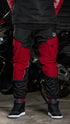 Ride Rich Unit 16 V2 Flow Mesh Armoured Motorcycle Joggers - Red Size: Small
