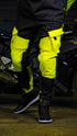 Ride Rich Unit 16 V2 Flow Mesh Armoured Motorcycle Joggers - Yellow Size: Small