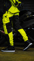 Ride Rich Unit 16 V2 Flow Mesh Armoured Motorcycle Joggers - Yellow Size: Small