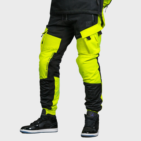 Ride Rich Unit 16 V2 Flow Mesh Armoured Motorcycle Joggers - Yellow Size: Small