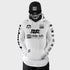Ride Rich RR Racing Scoop Motorcycle Hoodie White