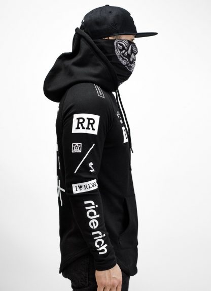 Ride Rich GP Scoop Motorcycle Hoodie, Ride Rich UK, - PB