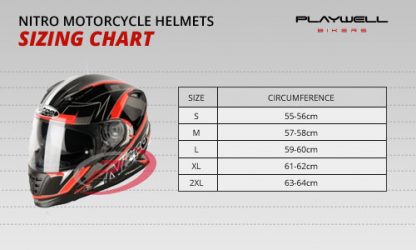 O'neal Helmets Sizing Chart