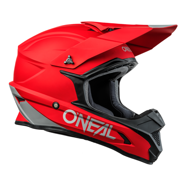 motocross helmet red