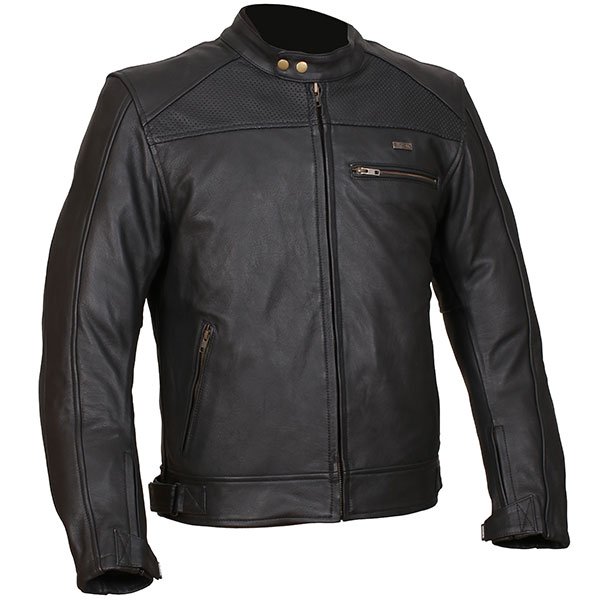 Duchinni Strike Leather Motorcycle Jacket Black, Summer - PB