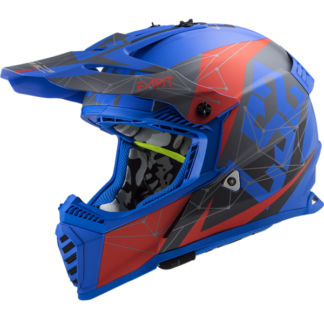 LS2 MX437 Fast Evo Alpha Motorcycle Helmet Matt Blue-1