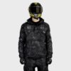 Ride Rich Concord Armoured GP Anorak Motorcycle Jacket Black / Camo