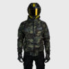 Ride Rich Regency Armoured GP Softshell Hooded Motorcycle Jacket Woodland Camo