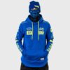 Ride Rich GP Scoop Motorcycle Hoodie Blue/Yellow