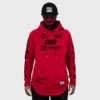 Ride Rich RR Racing Scoop Motorcycle Hoodie Red